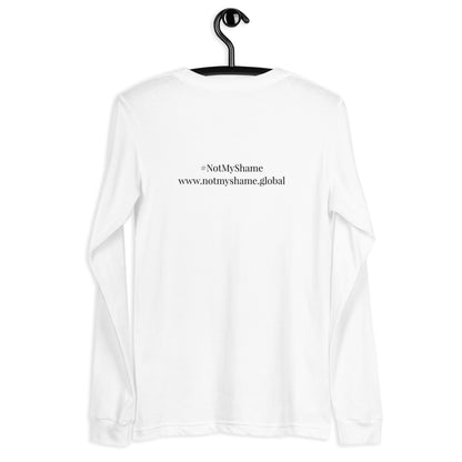 #nottheirshame unisex long-sleeve tee