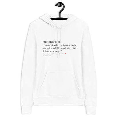 #notmyshame unisex hoodie