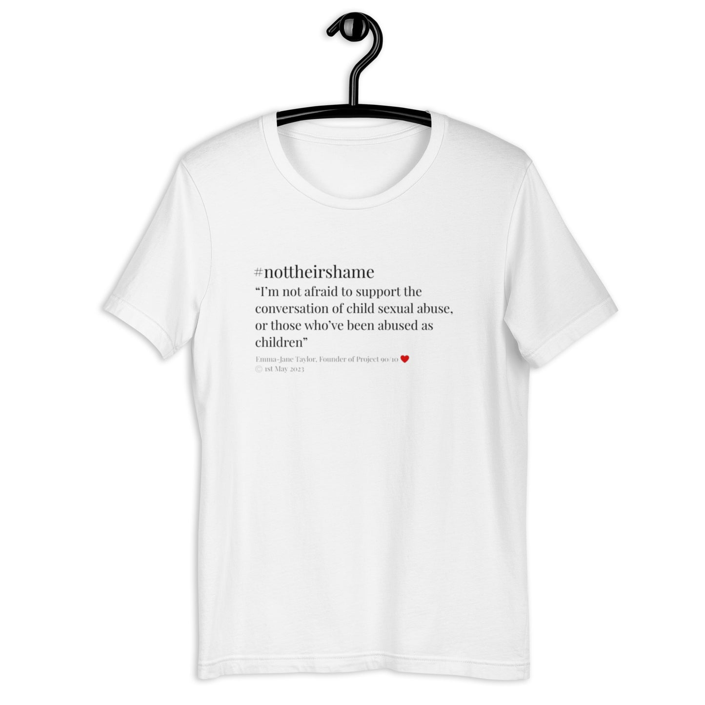 #nottheirshame unisex tee