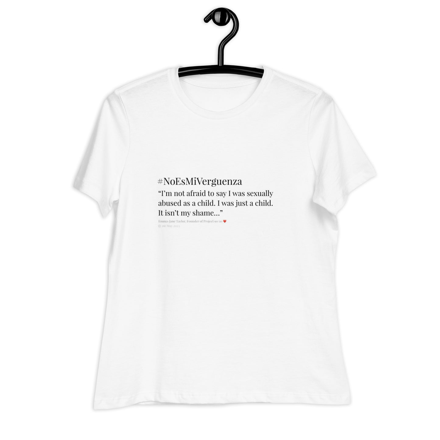 #NoEsMiVerguenza women's tee
