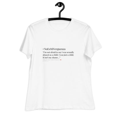 #NoEsMiVerguenza women's tee
